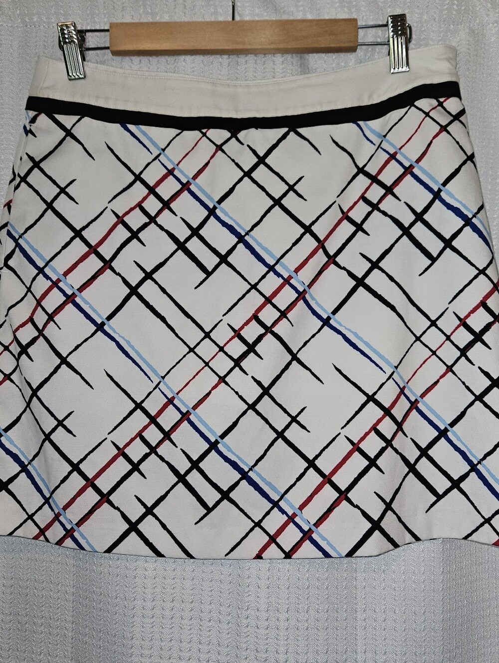 Greg Norman White Patterned Golf Tennis Skort Skirt Size 6